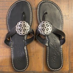 Brighton Alice Sandals black and silver 8.5